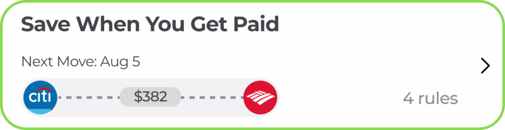 Save when you get paid